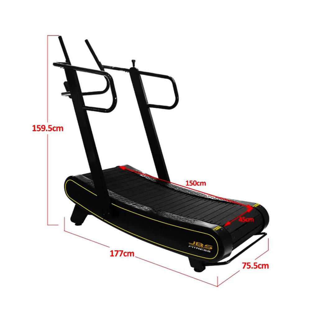 Cinta De Correr Curva Manual HXD-ERGO - Sin Motor, Plegable, 120x40 Cm, 150 Kg - Quema 30% Más Calorías